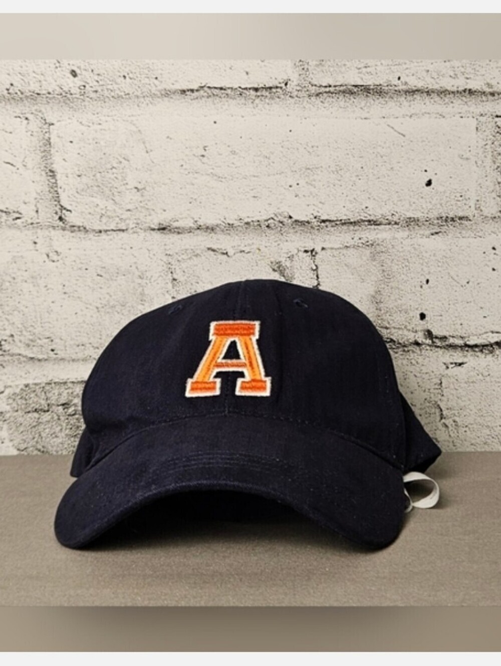 ZARA Varsity Letter A Baseball Cap Navy Adjustable Strapback NWT